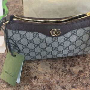 Gucci- Ophidia gg small handbag. Beige and ebony